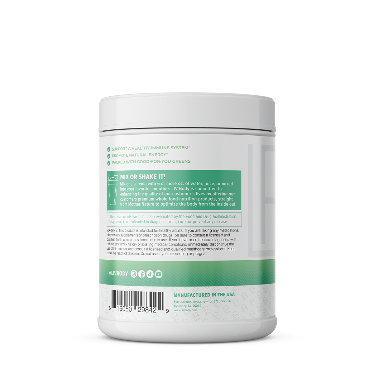 LIV Greens β Superfoods