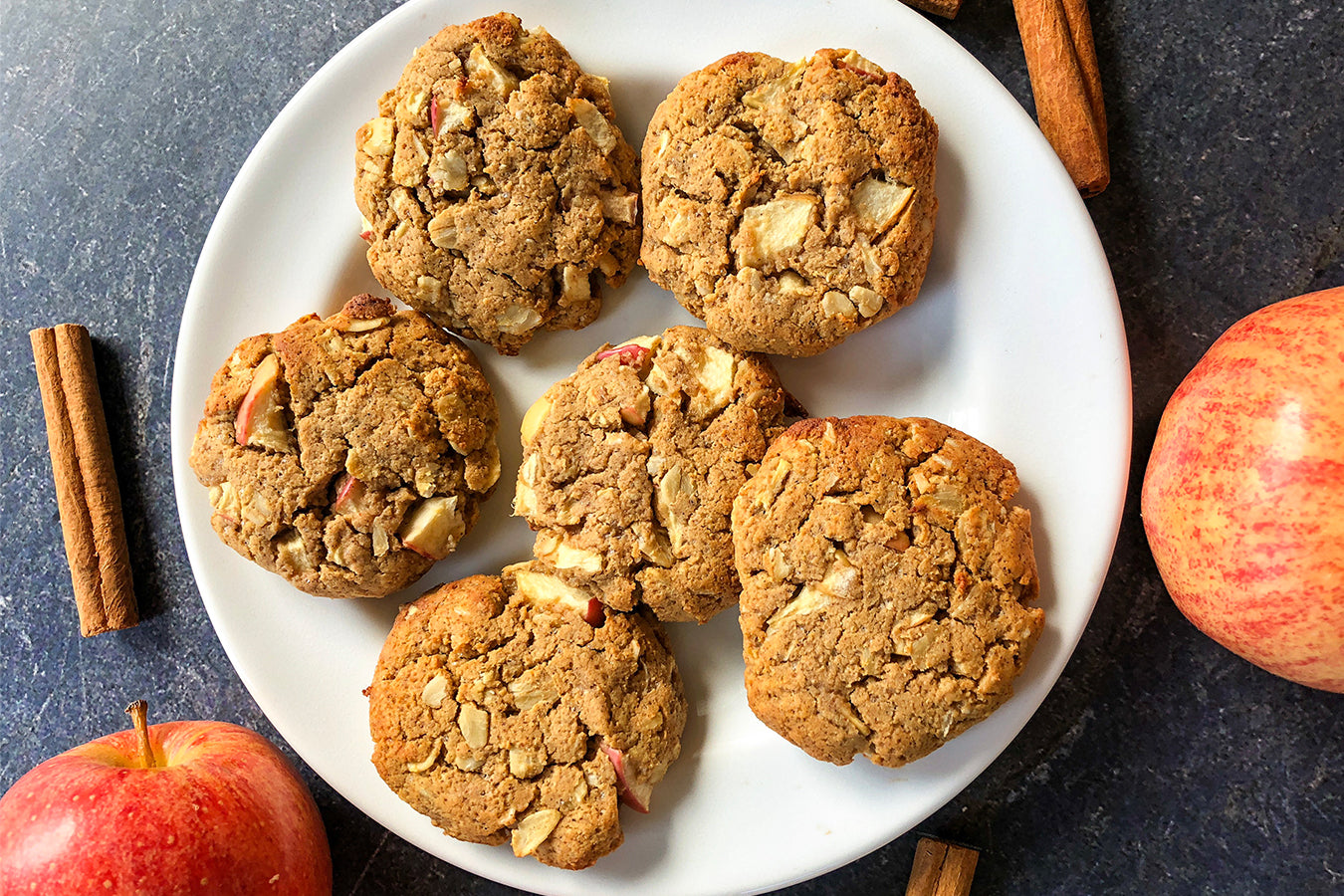 LIV Body | Low-Calorie Vegan Apple Oatmeal Protein Cookies Recipe