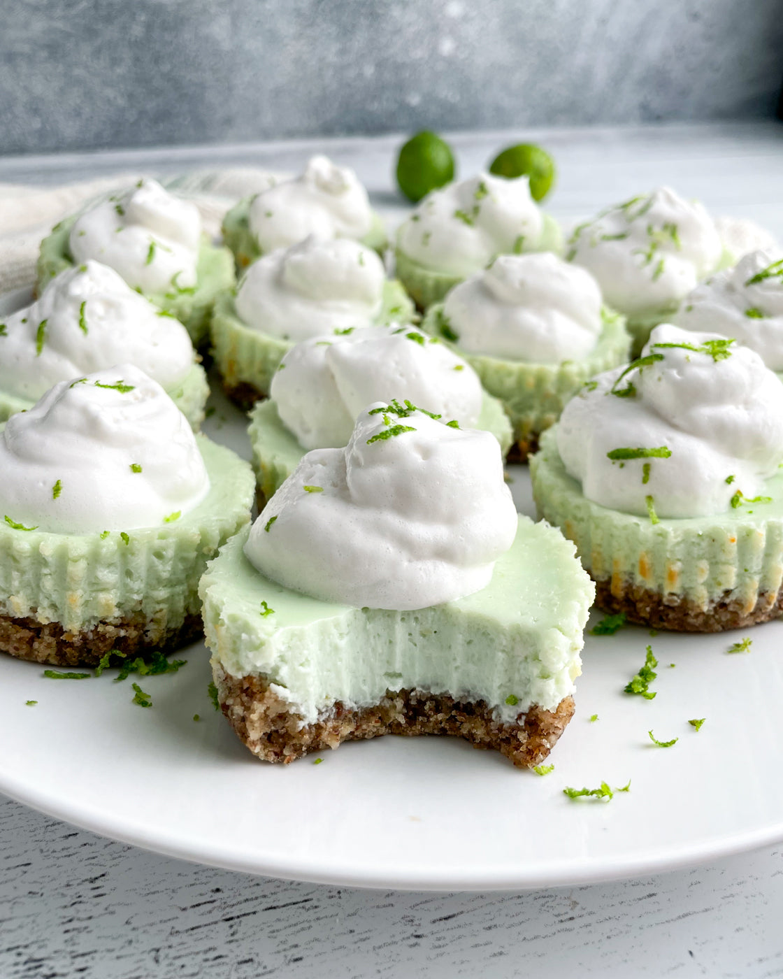 Mini Key Lime Protein Collagen Cheesecakes