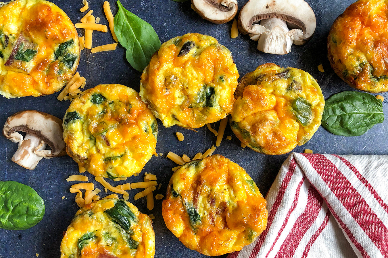 LIV Body | Low Carb Bacon & Spinach Egg Muffins Recipe