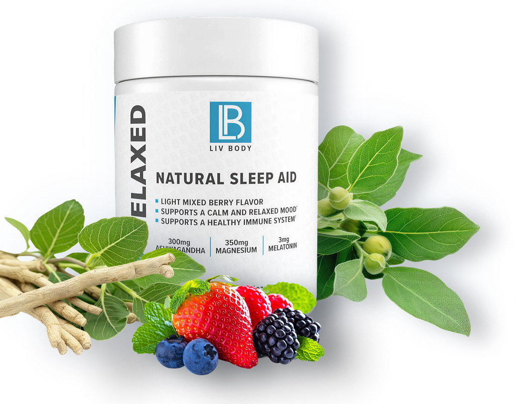 RELAXED natural sleep aid with ashwagandha and berries