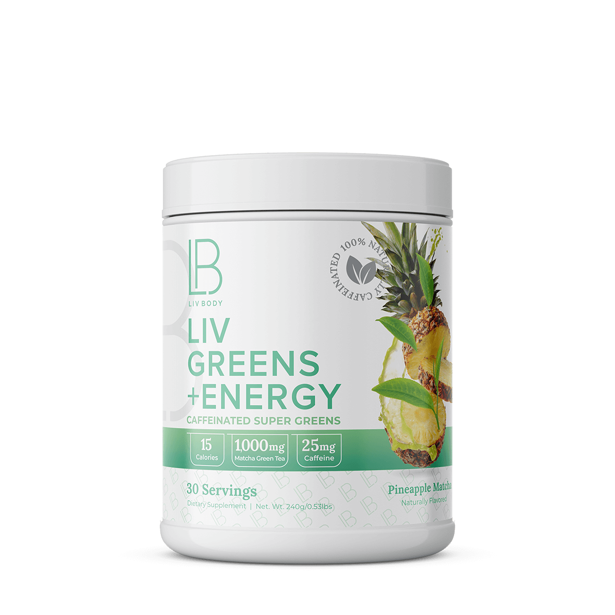 LIV Greens+ Energy - Caffeinated Super Greens