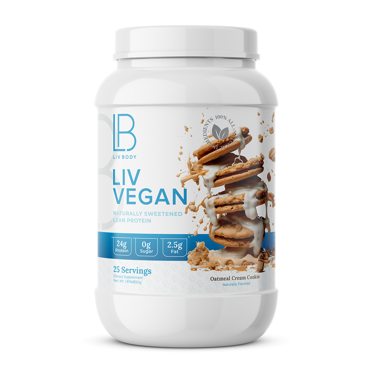 Image of LIV Vegan Protein, one of the best protein powders for women.