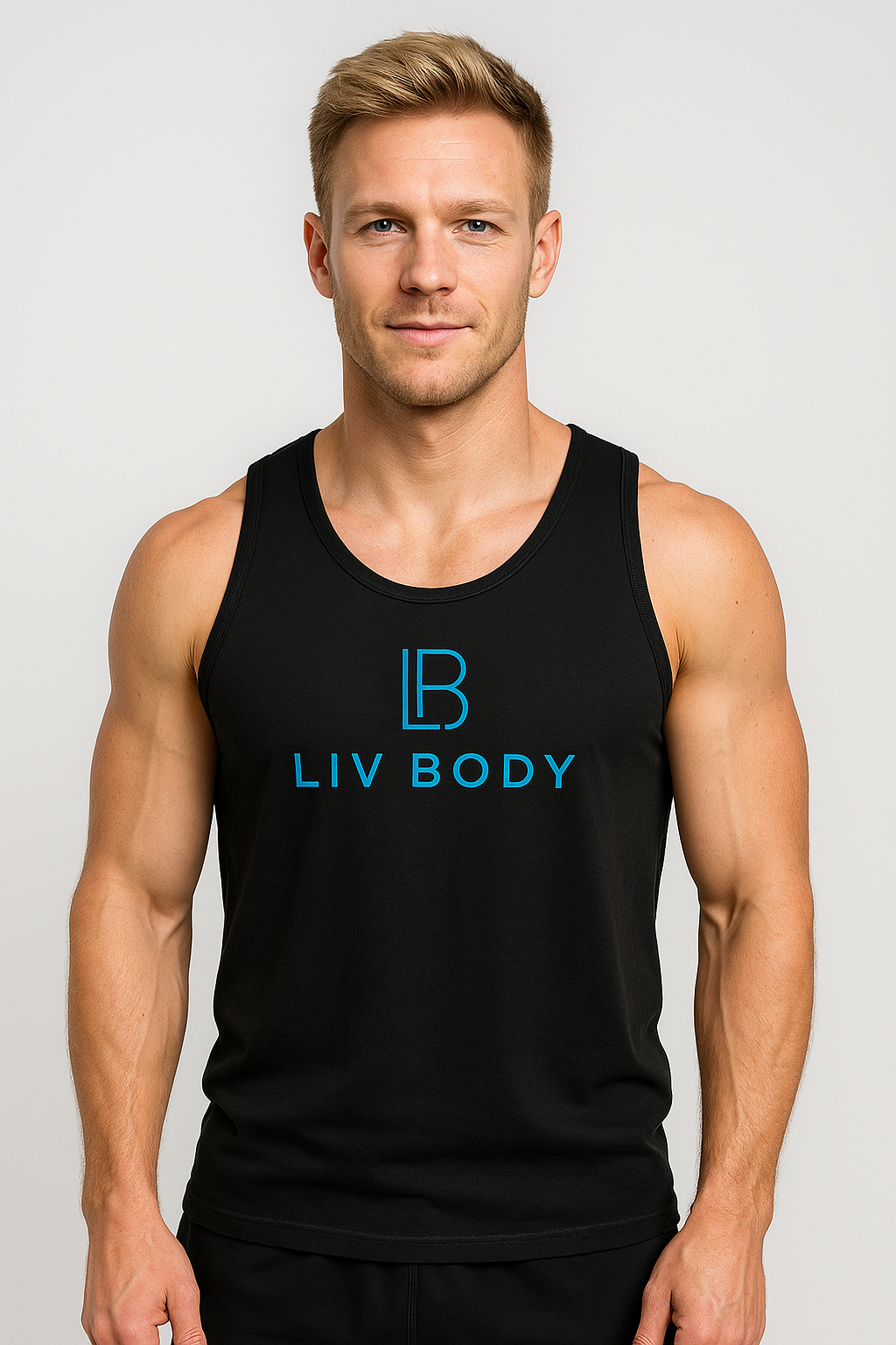 MEN'S TANK BLACK W/LOGO