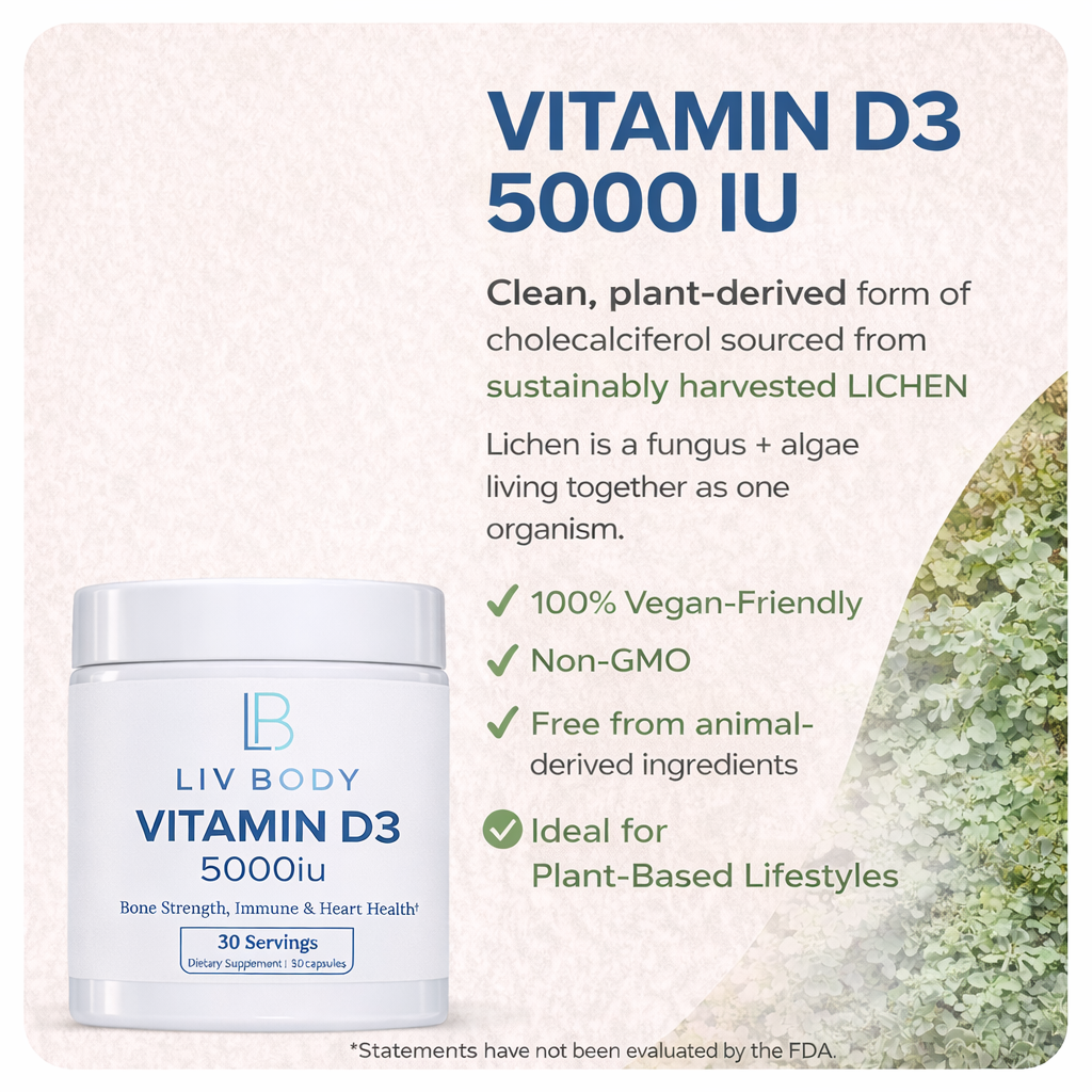 Vitamin D3 5000iu (Vegan Sourced)